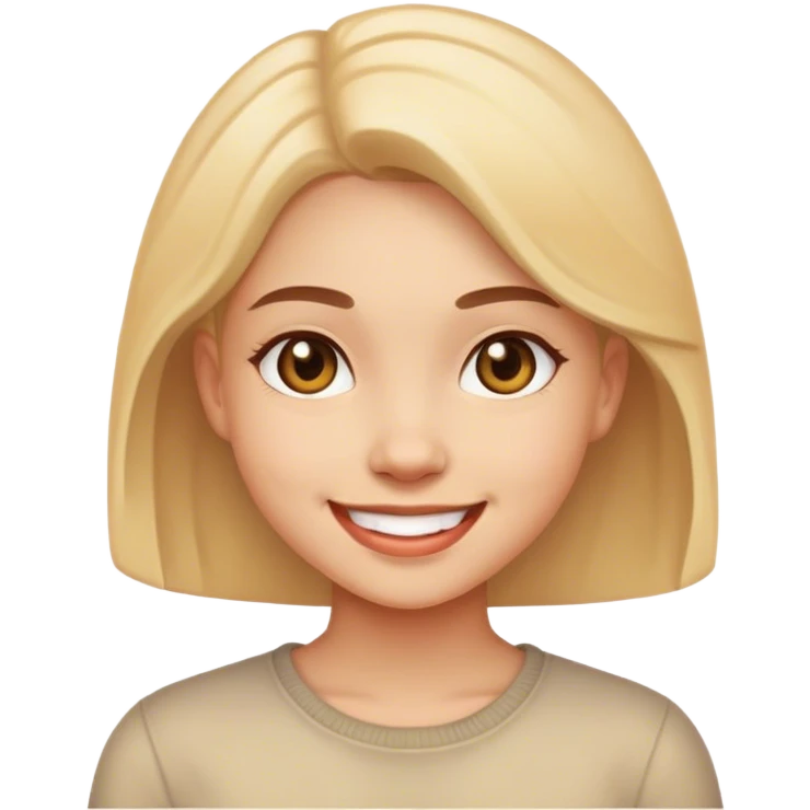 smiling girl  emoji