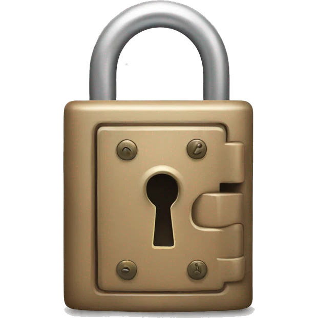 trying  to use the hand to open the lock is not allowed emoji