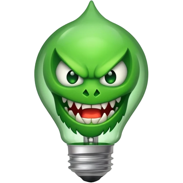 bulb with fangs emoji