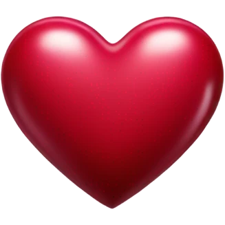 Crimson heart emoji