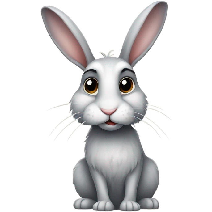 very sad rabbit emoji