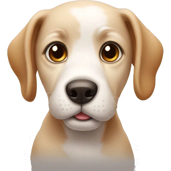 Curious puppy emoji