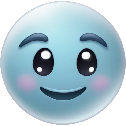 Moon astrology symbol with cute face emoji