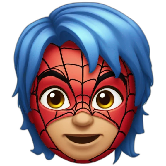 head baby Spiderman emoji