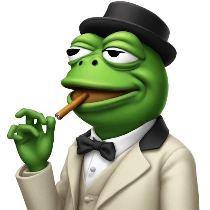 pepe the frog smoking emoji