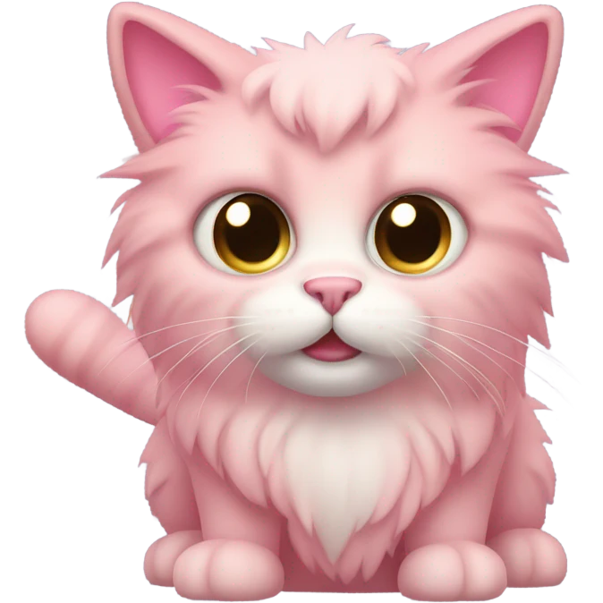 Pink cat  emoji