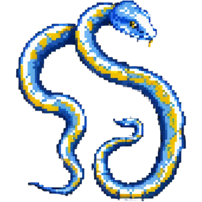 Python programming language logo with blue and yellow colors and a snake symbol emoji