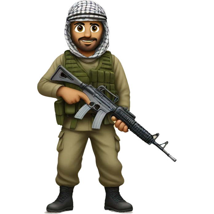 Palestinian fighter emoji