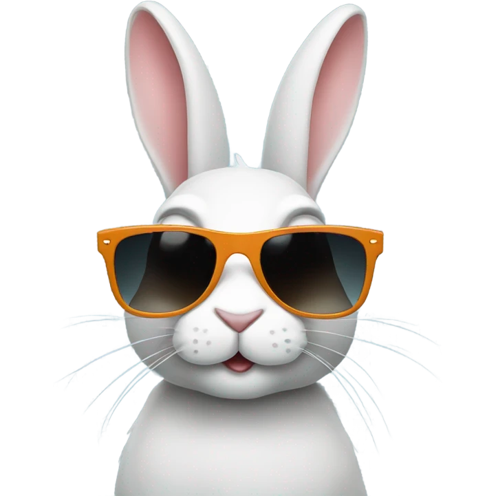 Rabbit with sunglasses emoji