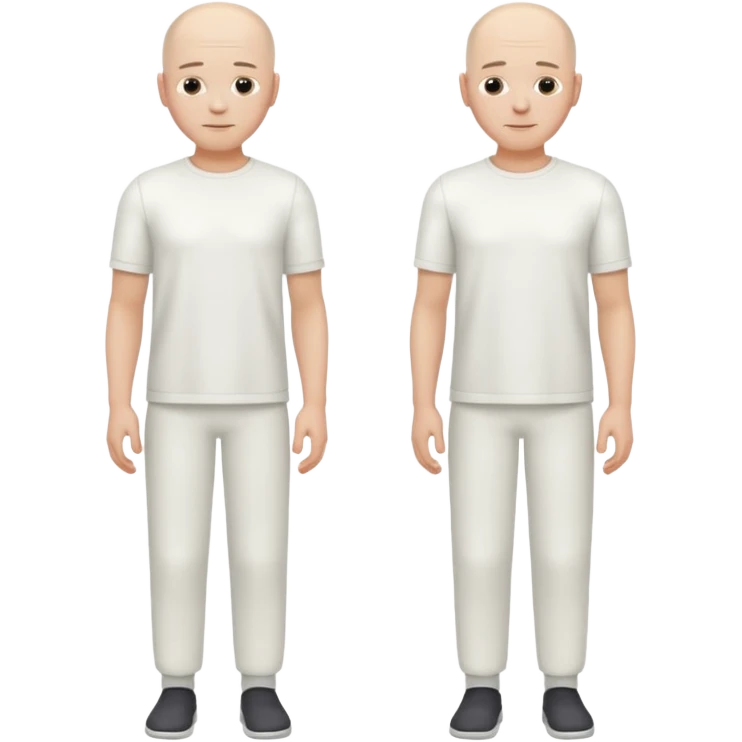 A white man whole body whole white  not detailed and no hair and skin colour white  emoji