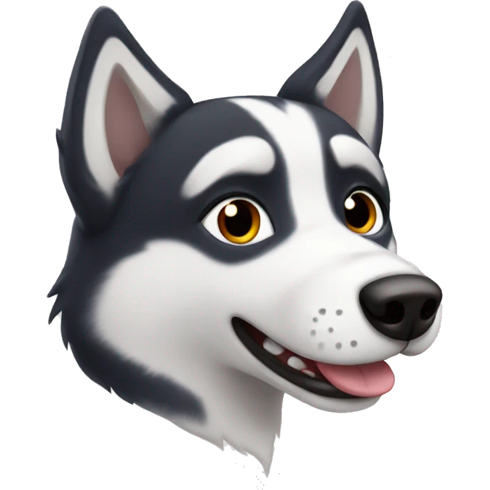 Cute husky named rocky emoji