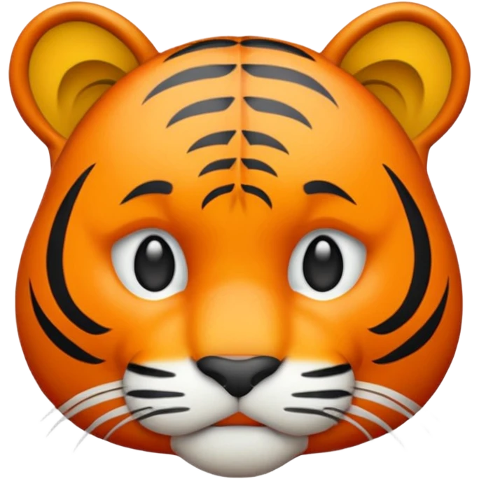 sad tiger emoji, apple style emoji