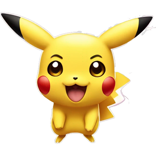 Pikachu: Iconic-style Candid Likeness Pokémon

The beloved yellow Electric-type mascot with rosy cheeks and a lightning bolt tail, Pikachu is known for its cheerful energy and playful spark. emoji