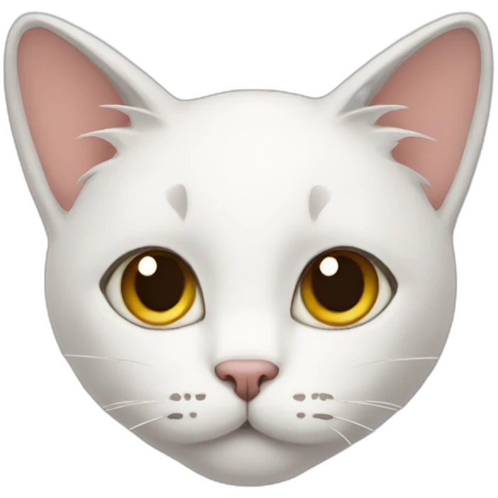 White cat ears emoji