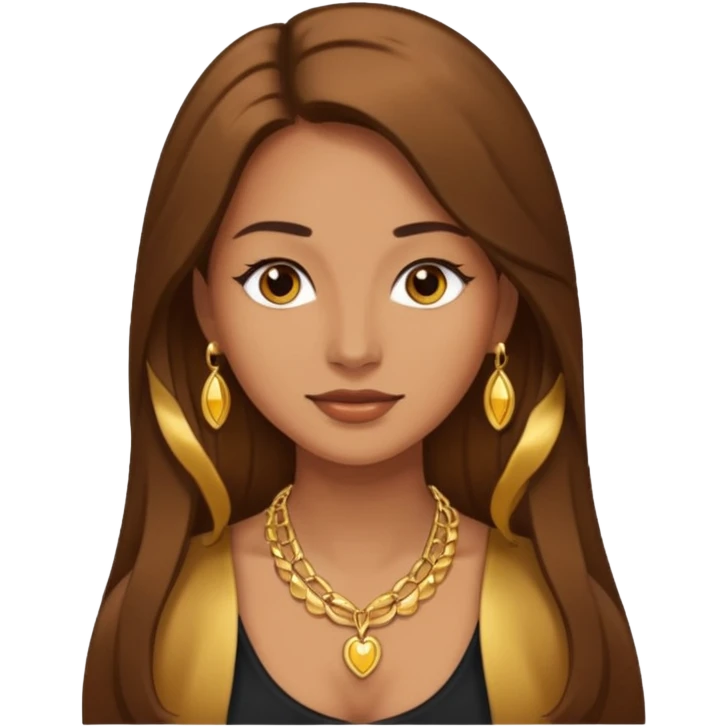Female with Gold Necklace emoji