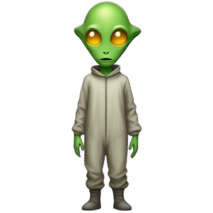 Alien full body emoji