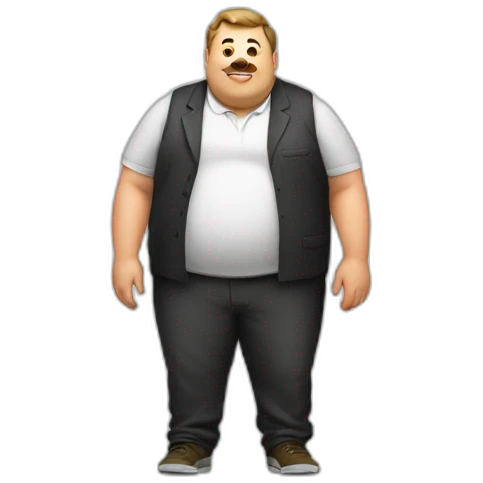 Fat man emoji