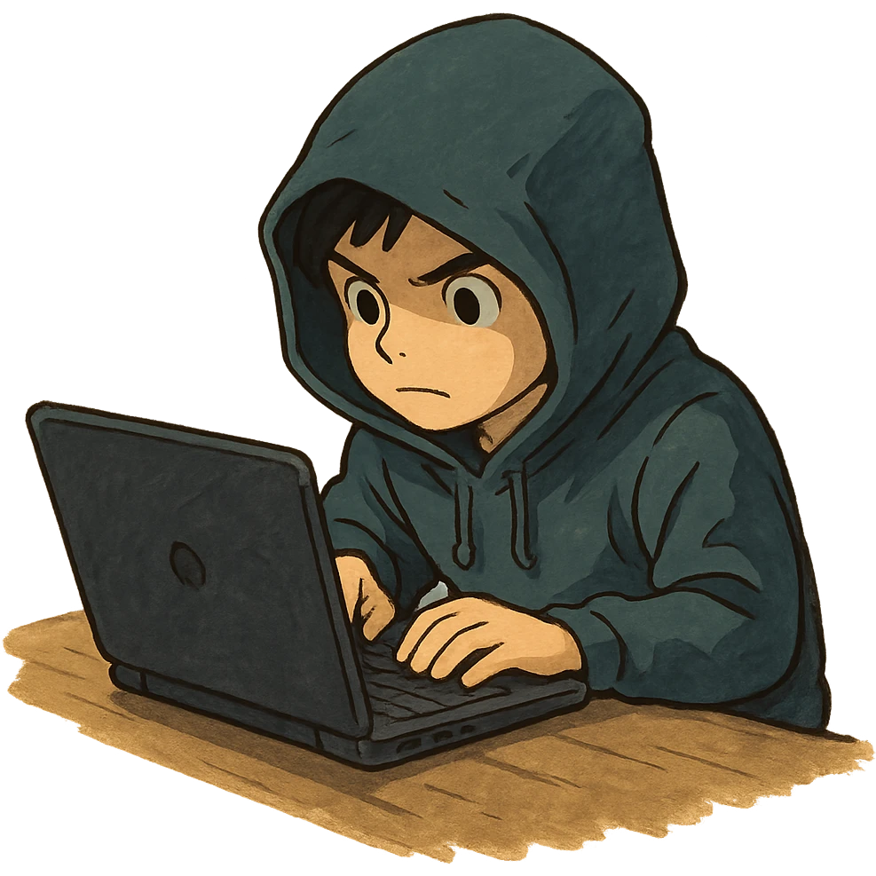 hacker at a computer emoji