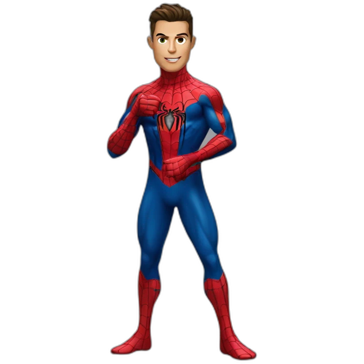 Cristiano Ronaldo as spiderman emoji