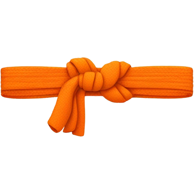 orange karate belt emoji
