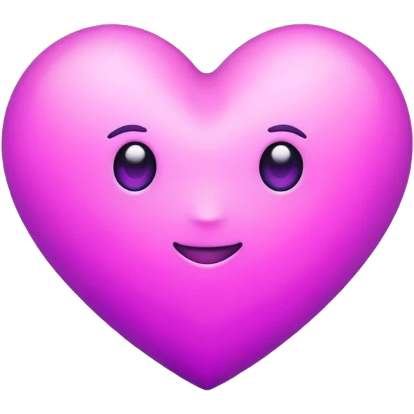 Corazon rosado con morado emoji