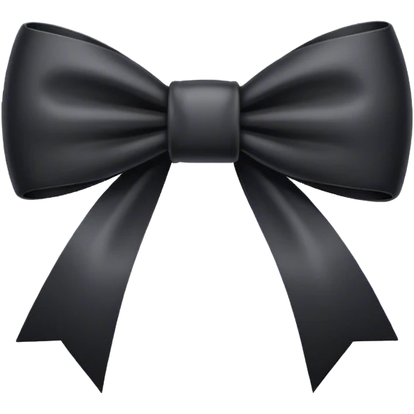 black bow emoji