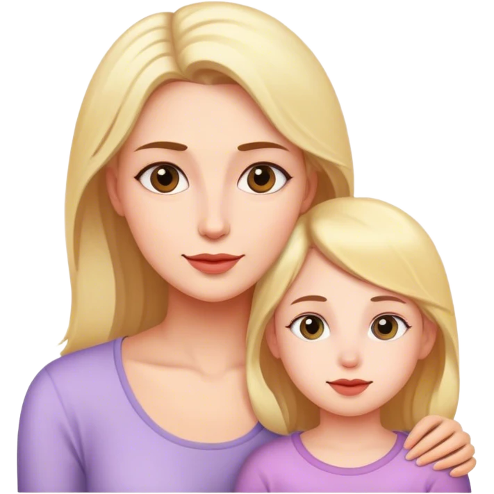 Mother and daughter emoji