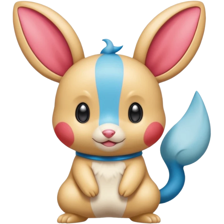 Teddiursa-Minccino-Plusle-Minun-fusion  emoji