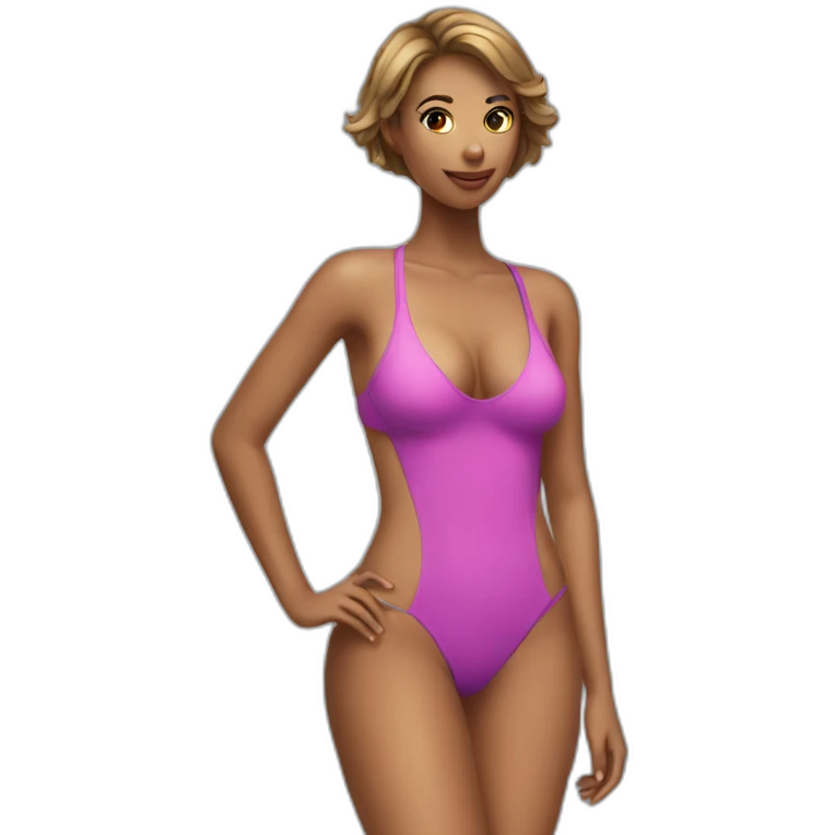 sexxy gal in swimsuit emoji