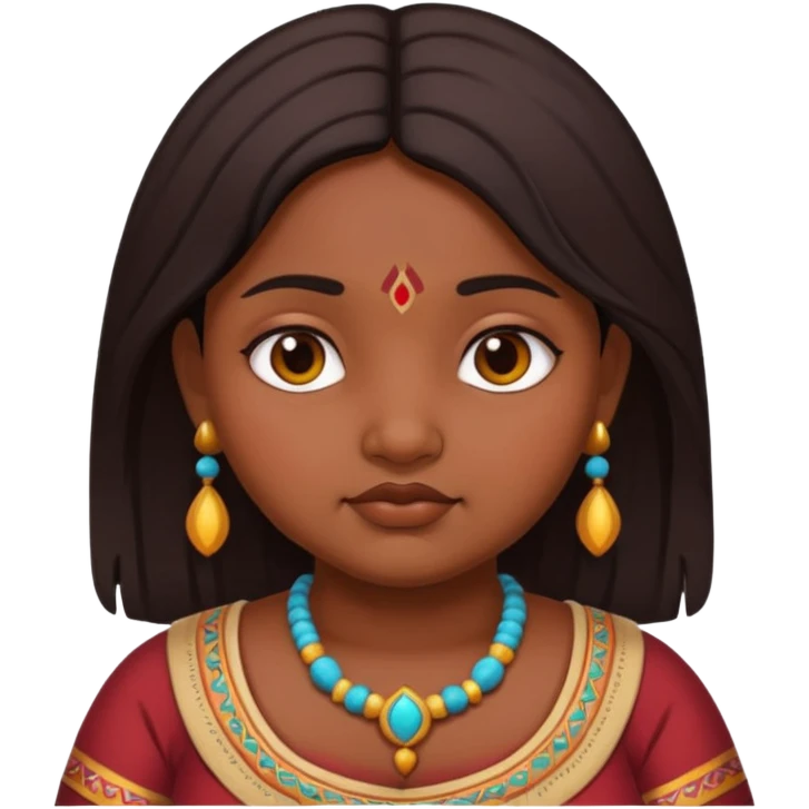 Fat Indian girl emoji