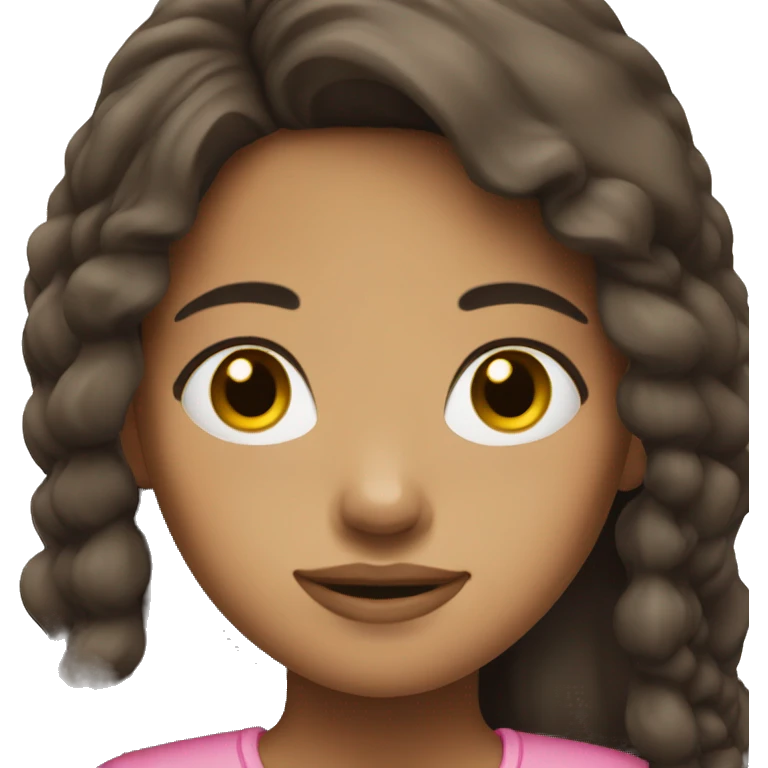 chiil girl brunette emoji