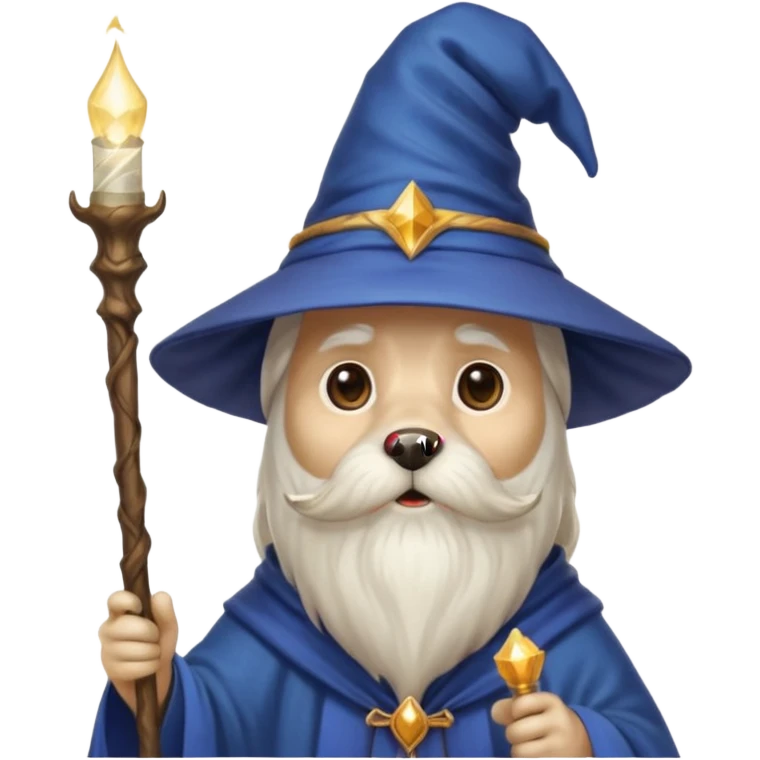 Dog wizard emoji