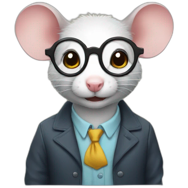 nerd rat emoji