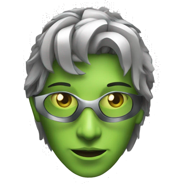 make me a nvidia logo futuristic emoji