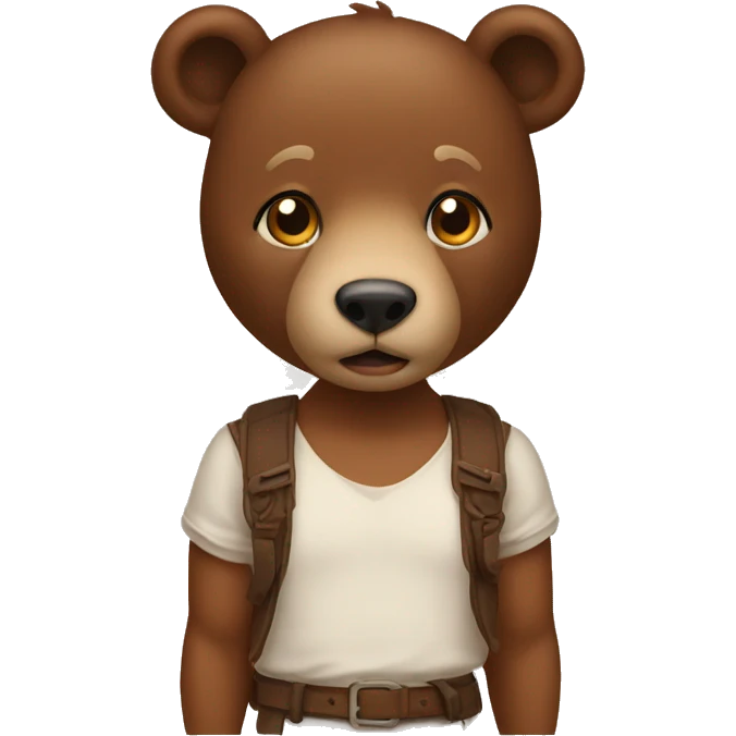 ours brun emoji
