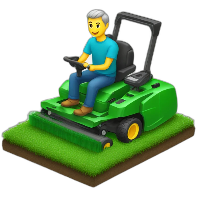 mower hair emoji