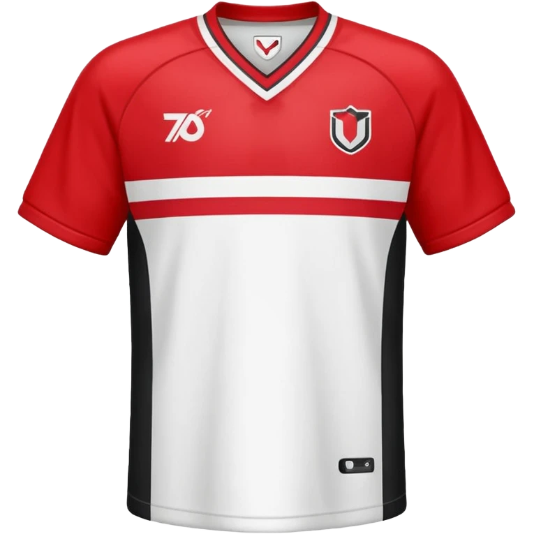 red and white jersey emoji