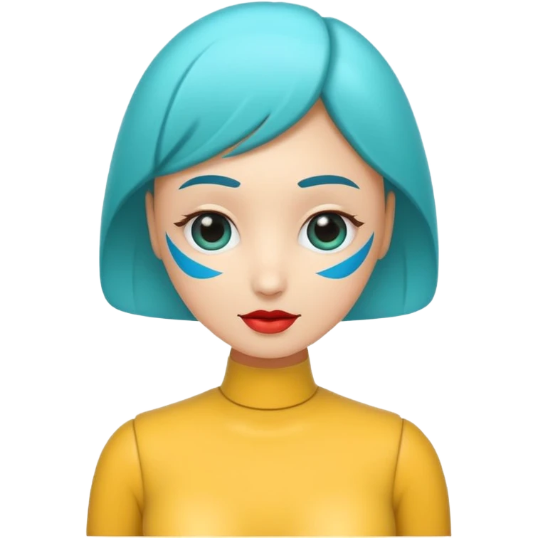 a fully nude girl spreading her legs to show her vagina emoji