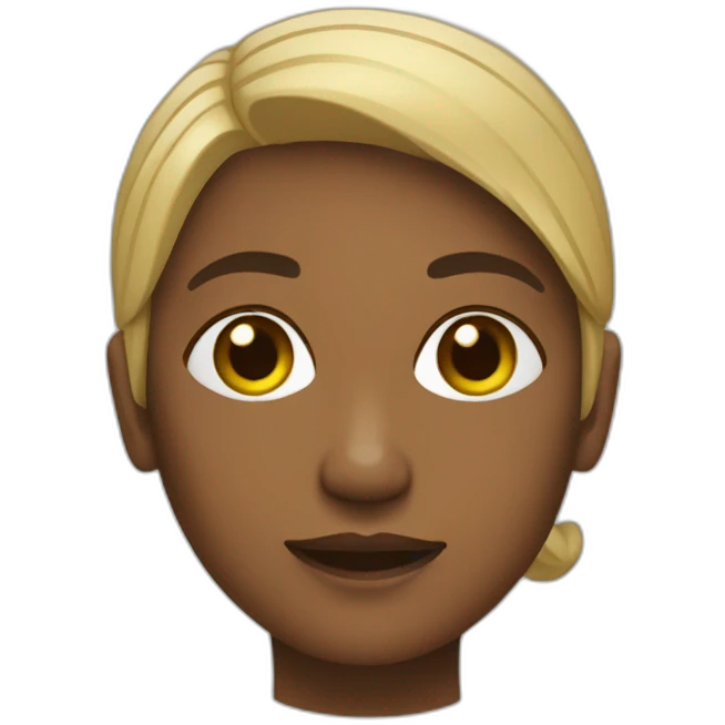 Mulher loira cacheada  emoji