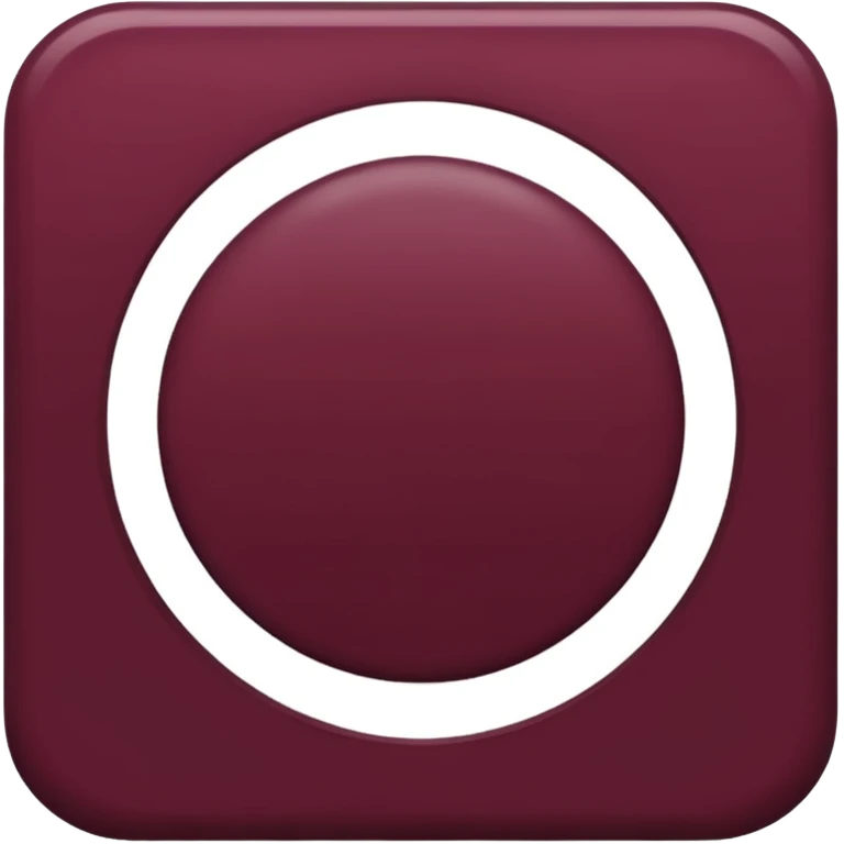 Círculo de color burdeos emoji