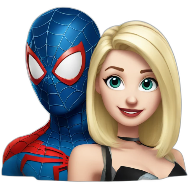 spiderman and gwen emoji