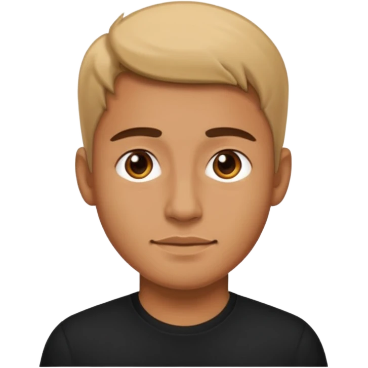 ⁶🤷🏾‍♂️⁷ change color of the shirt to black  emoji