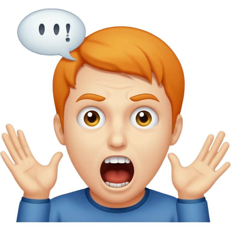 someone screaming charlie charlie kirky in a text bubble emoji