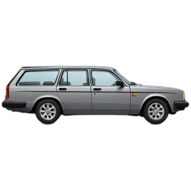 grey volvo 240 estate emoji