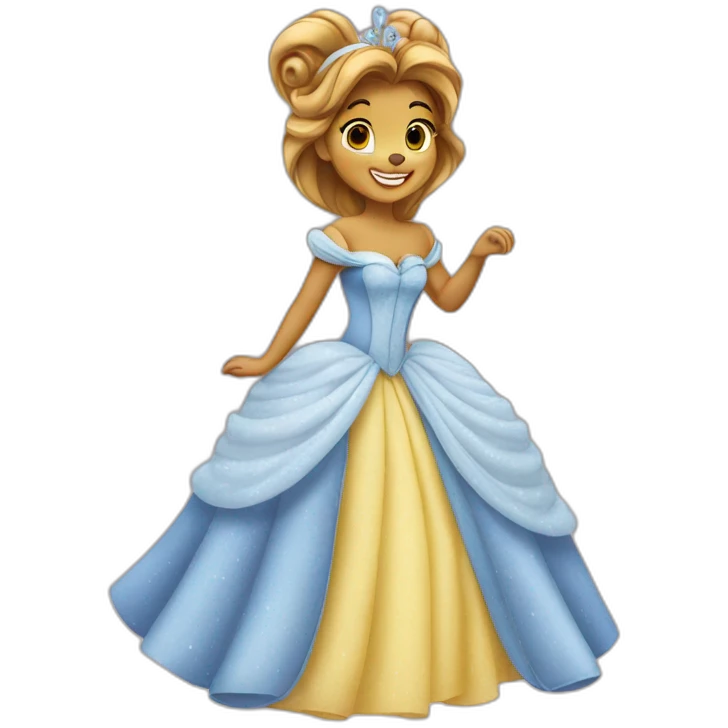 Cendrillon et simba emoji