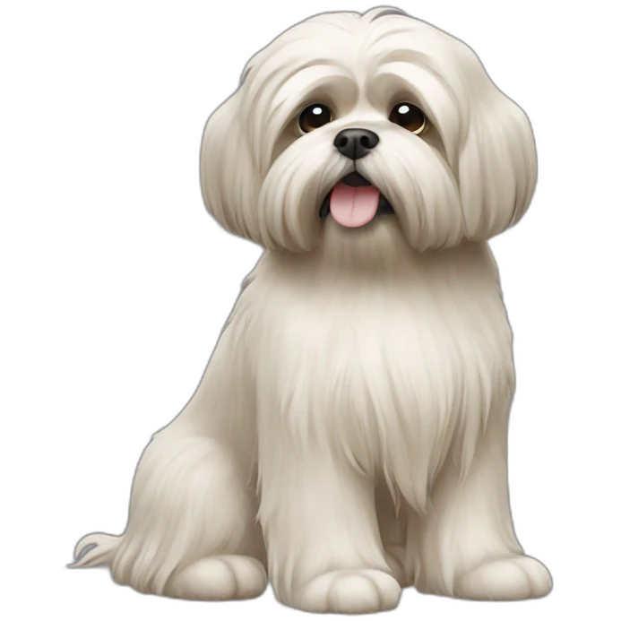 lhasa apso dog emoji