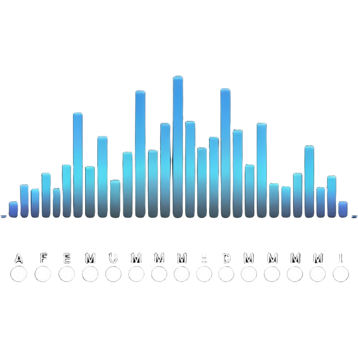full black audio spectrum, the spectrum is white emoji