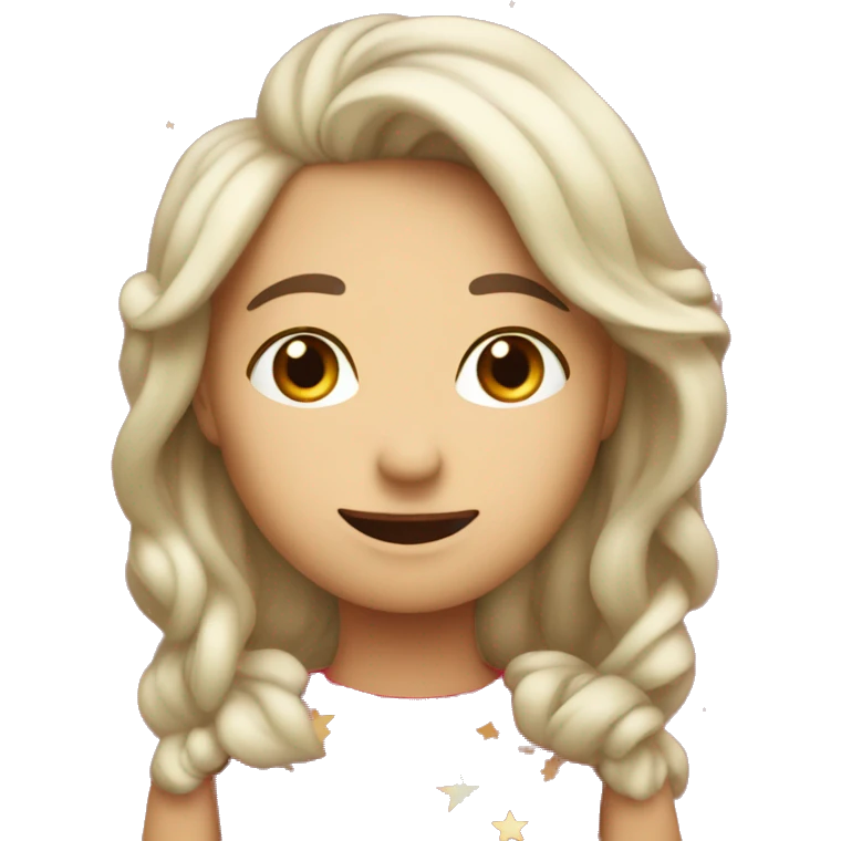 Fresa con estrellas al rededor emoji