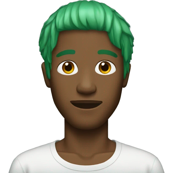 Frank ocean with green hair emoji