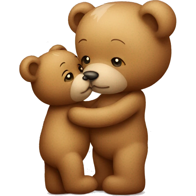 teddy bear giving kiss emoji